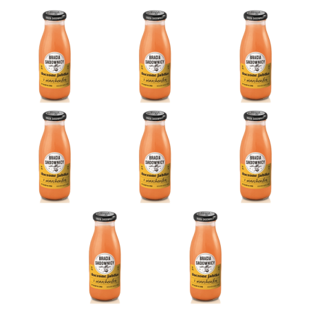Bracia Sadownicy sok tłoczony 250 ml jabłko-marchew X8